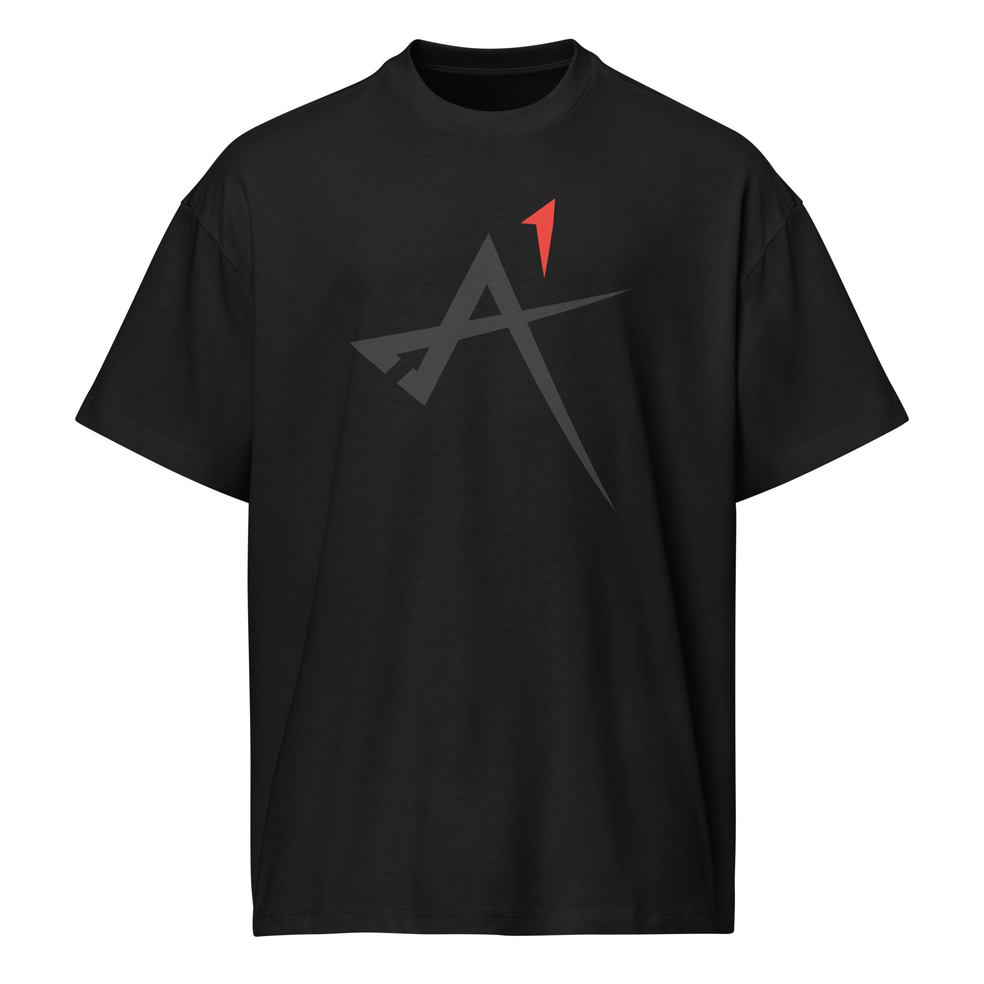 Men's box tee Black front