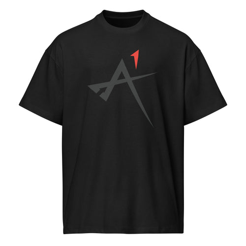 Men's box tee Black front