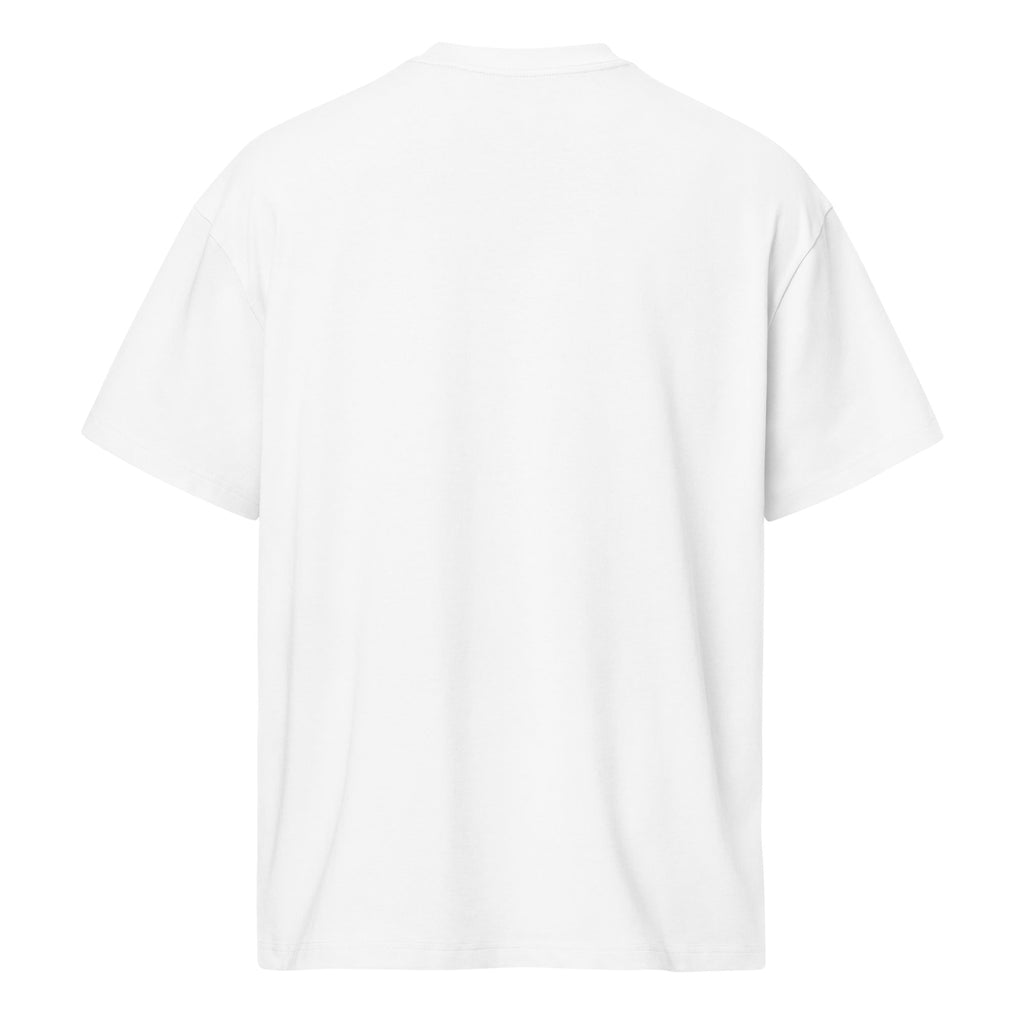 Men's box tee White back