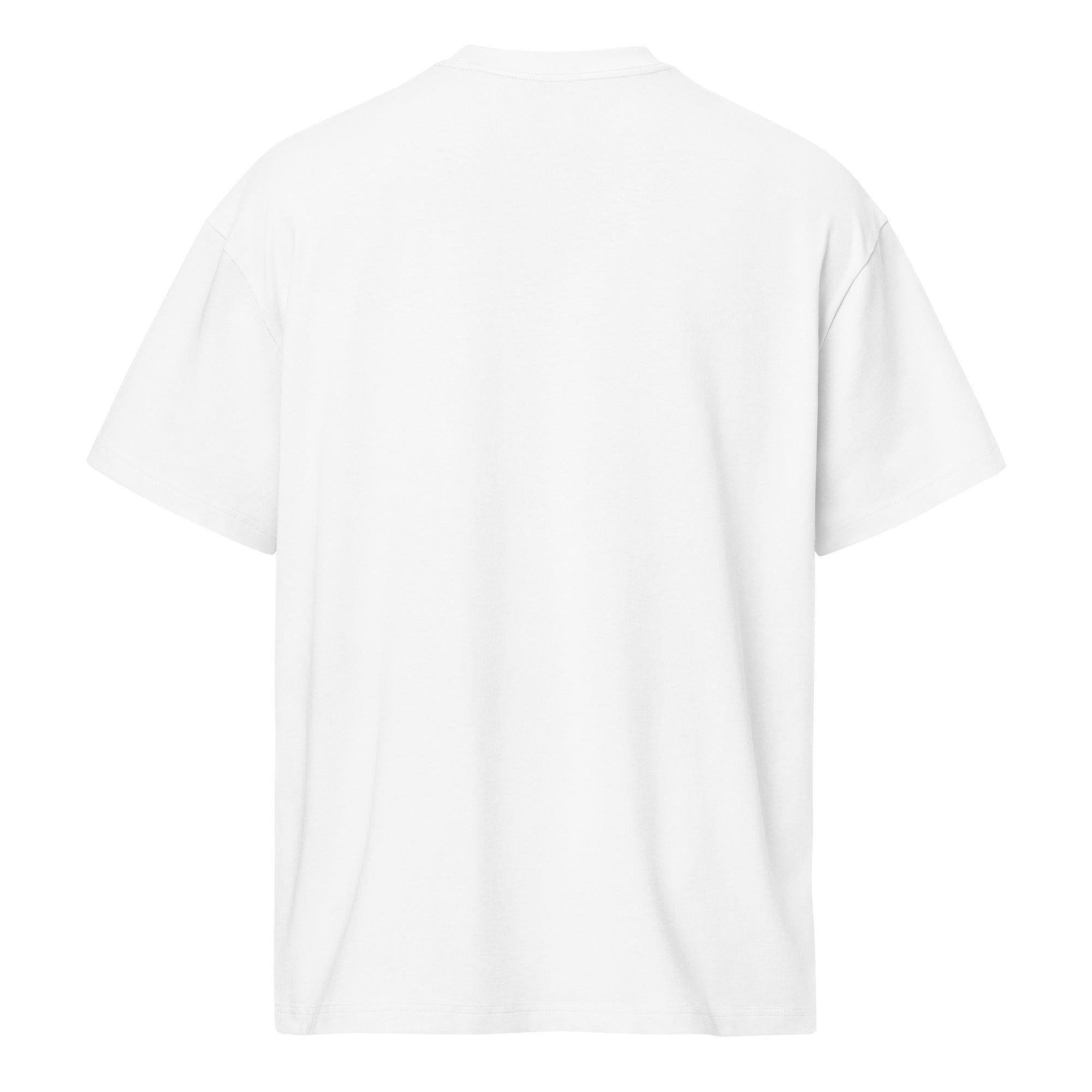 Men's box tee White back